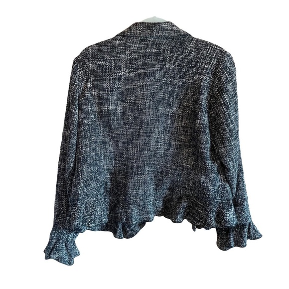 Coldwater Creek Women's Black and White open blazer size medium - Picture 2 of 6